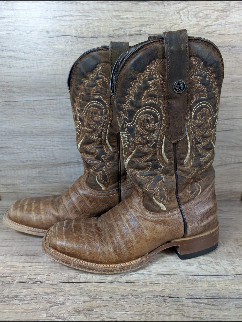 Tanner Mark TM207005 Western Cowboy Boots Men's Size 6 Brown Leather